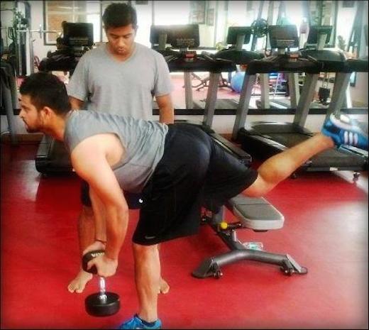 Suresh Raina gym workout