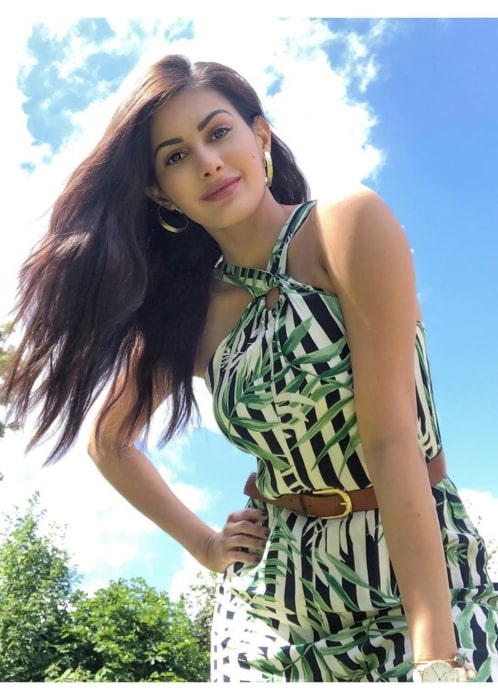 Amyra Dastur posing for a photo while enjoying herself at Hyde Park in July 2019