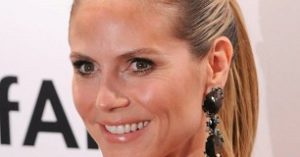 Heidi Klum face closeup