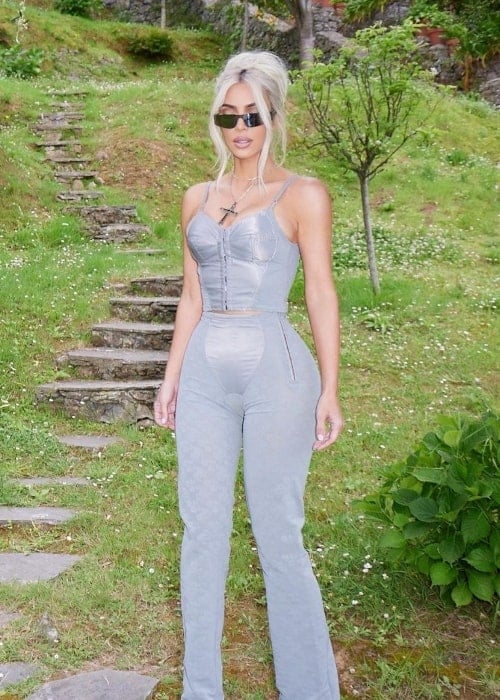 Kim Kardashian during a photoshoot in May 2022