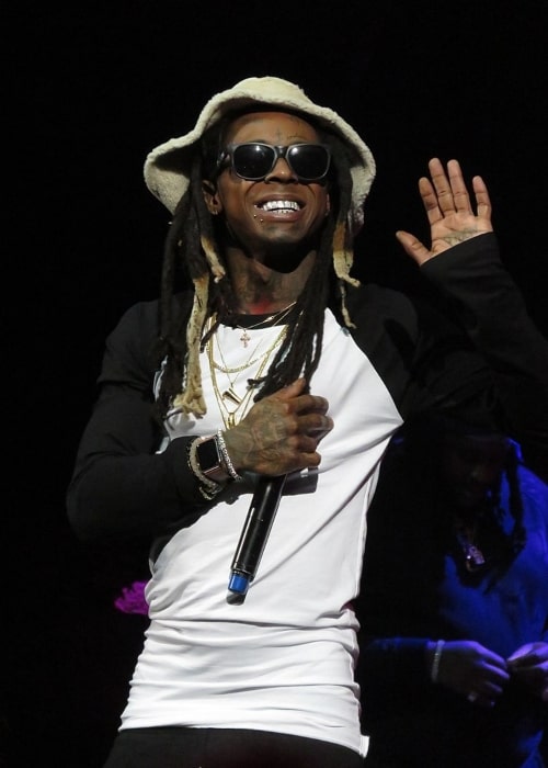 Lil Wayne performing in 2015 at Biloxi, MS