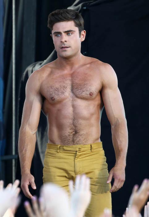 Zac Efron shirtless body