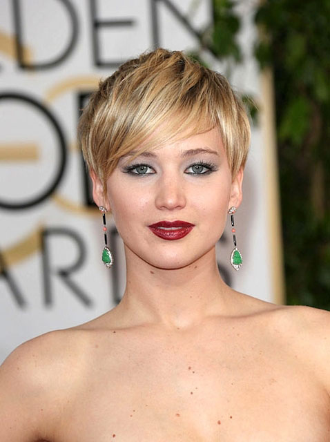 Jennifer Lawrence during Golden Globe Awards 2014