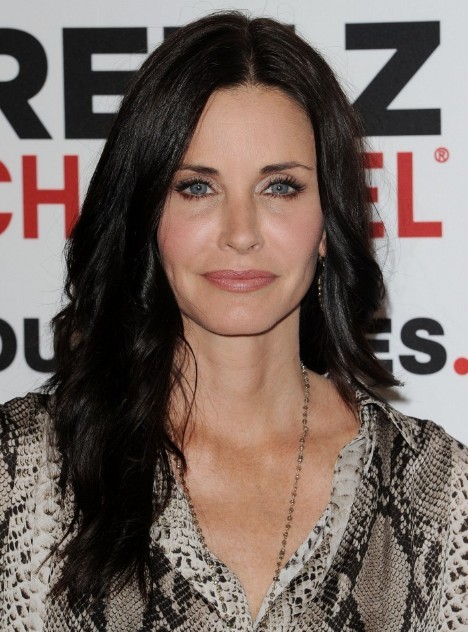 Courteney Cox face closeup