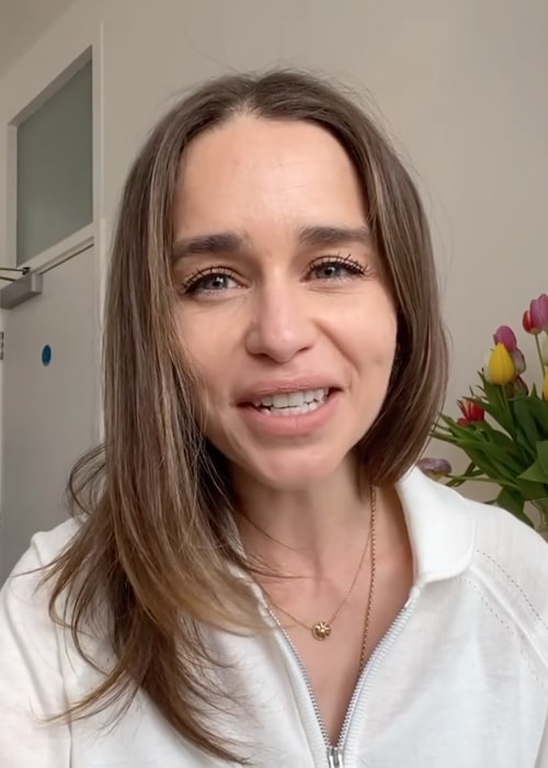 Emilia Clarke celebrating Nurses Day 2021 in May 2021