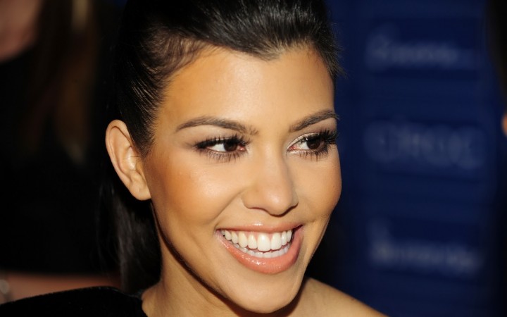 Kourtney Kardashian face closeup