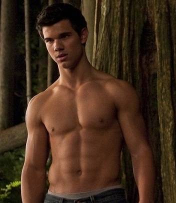 taylor lautner body and his 6 pack abs for his role as Jacob Black in Twilight series.