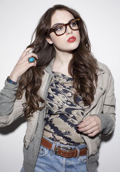 Elizabeth Gillies hot in spectacles