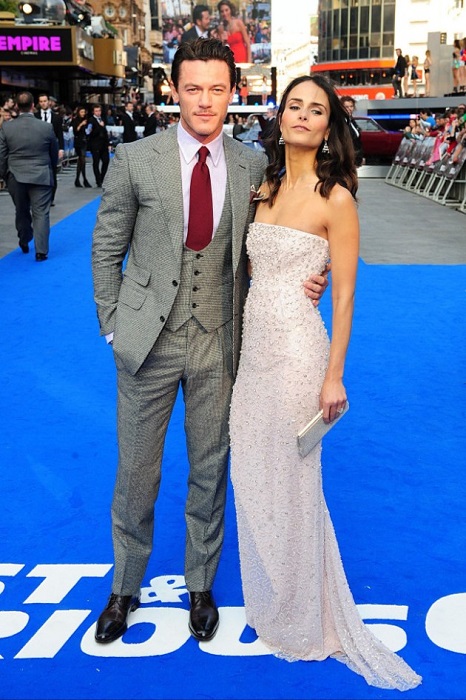 Jordana Brewster and Luke Evans