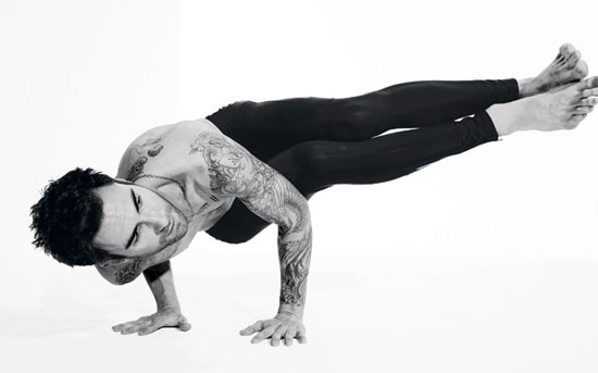 Adam Levine Yoga Pose