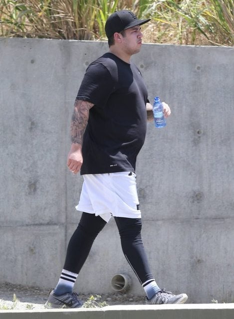 Rob Kardashian in workout gear