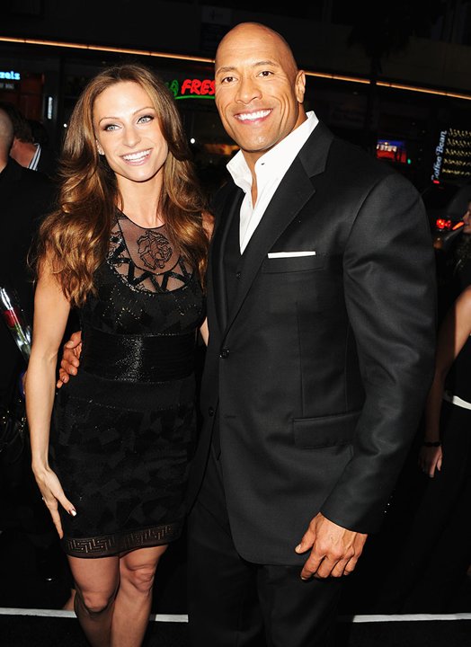 Dwayne Johnson and Lauren Hashian