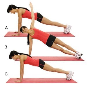 Plank Pushups