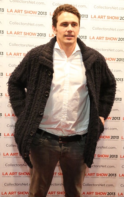 James Franco at LA Art Show 2013 clean shaved