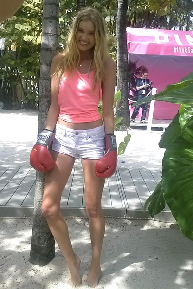 Elsa Hosk during Victoria's Secret Hosts Beach Party in Miami