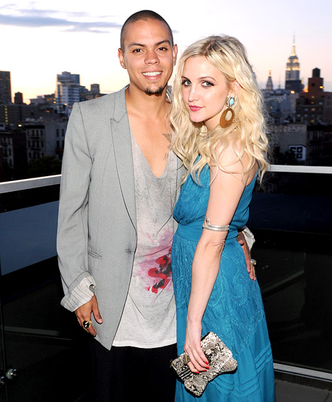 Evan Ross and her beau Ashlee Simpson