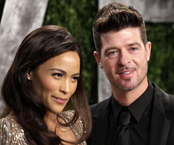 Paula Patton and Robin Thicke