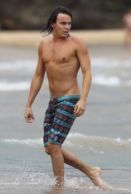 Tyler Blackburn shirtless