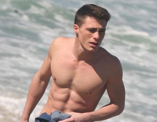 Colton Haynes shirtless