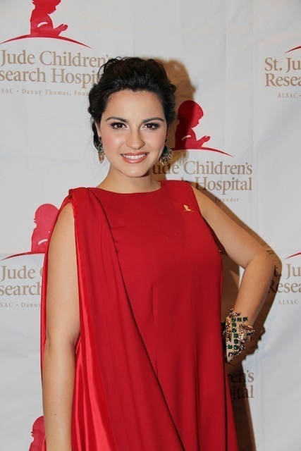 Maite Perroni in red