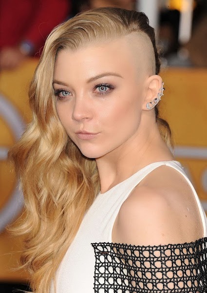 Natalie Dormer half shaved head