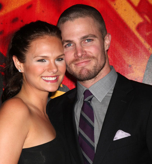 Stephen Amell and Cassandra Jean