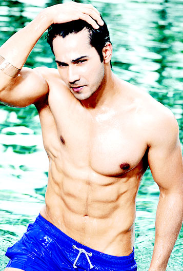 Varun Dhawan shirtless