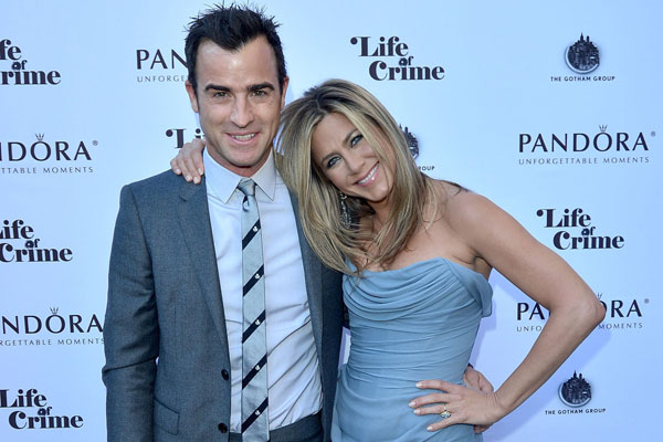 Justin Theroux and his beau Jennifer Aniston