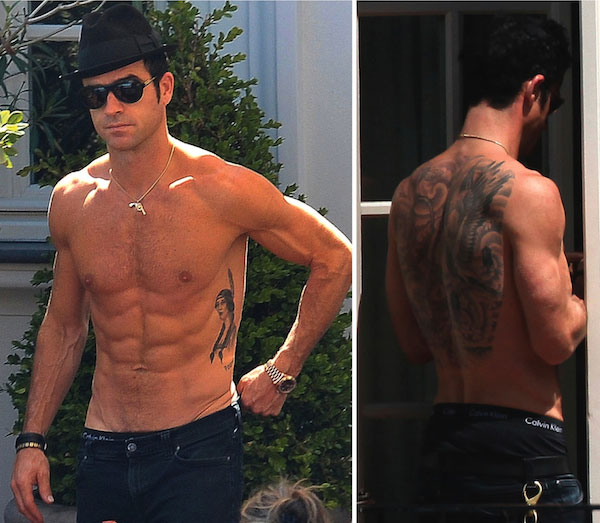 Justin Theroux shirtless body