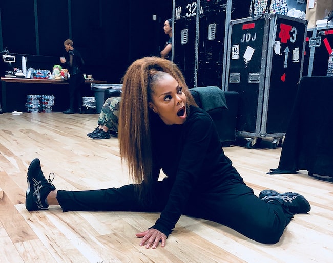 Janet Jackson while dancing at Rogers, Arkansas in July 2018