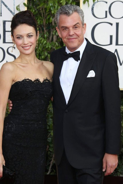 Olga Kurylenko and Danny Huston during 70th Annual Golden Globe Awards