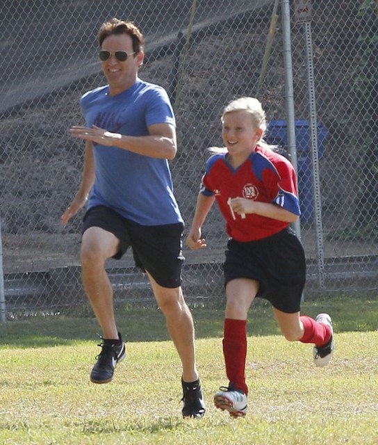 Stephen Moyer with daughter Lila