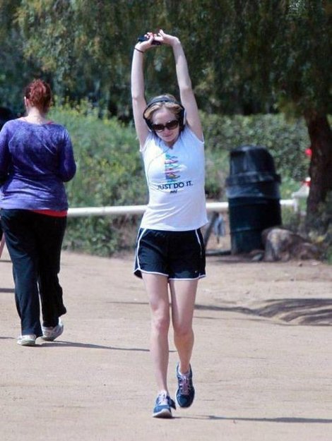 Candice Accola running workout