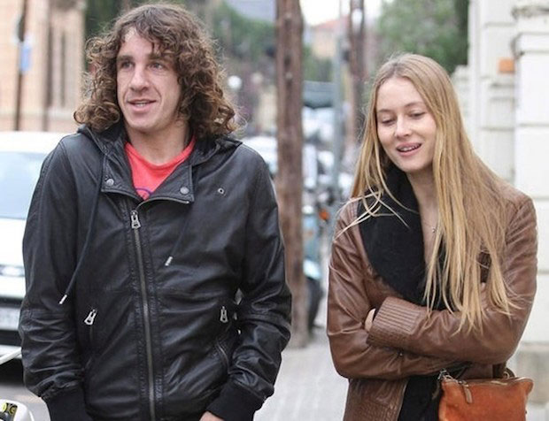 Vanessa Lorenzo and Carles Puyol