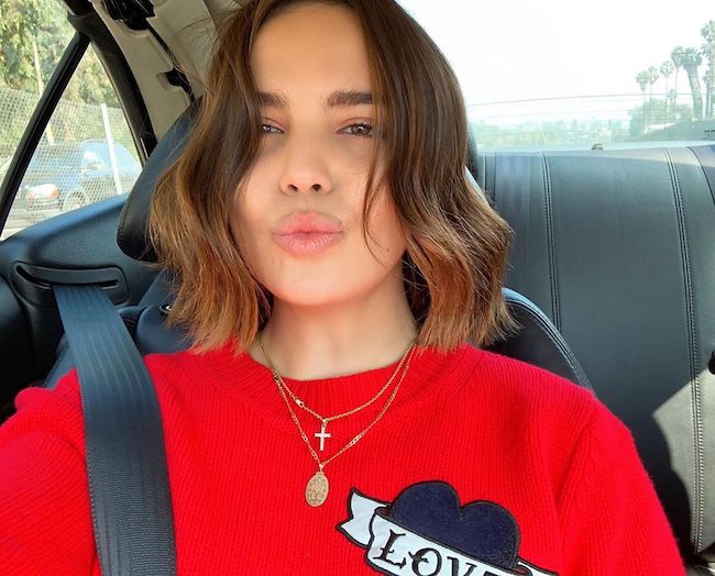 Bailee Madison in a car selfie in June 2019