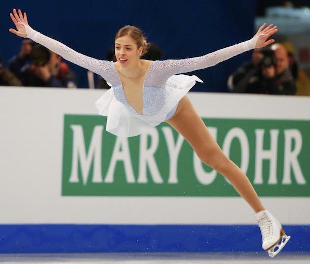 Carolina Kostner skating