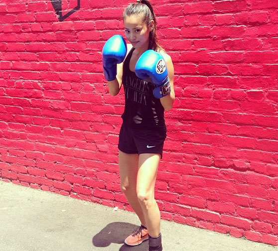 Jamie Chung boxing