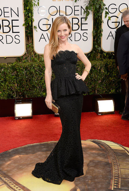 Leslie Mann during Golden Globes 2014