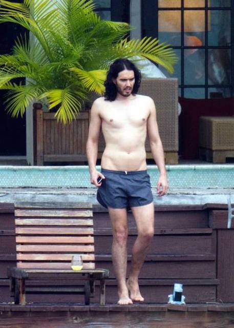 Russell Brand shirtless