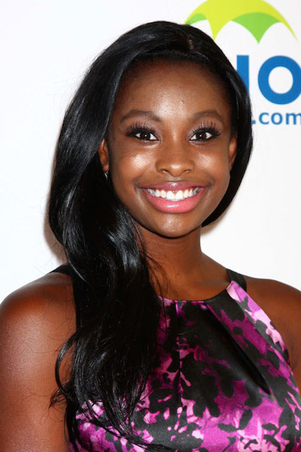 Coco Jones in her natural black hair