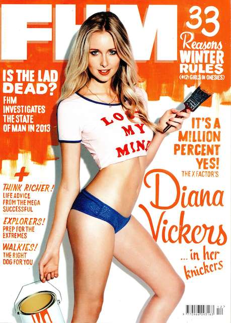 Diana Vickers posing for FHM Magazine for their December 2013 Issue