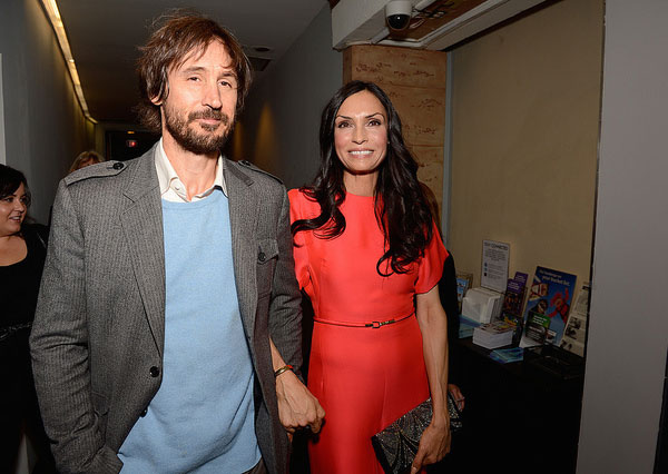 Famke Janssen and Cole Frates