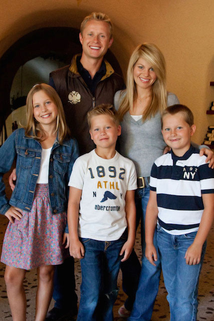 Candace Cameron Bure and Valeri Bure with family