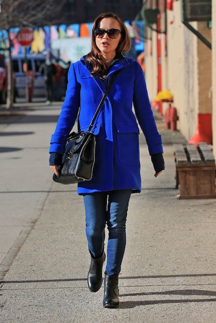 Christina Ricci ut i New York City i januari 2014