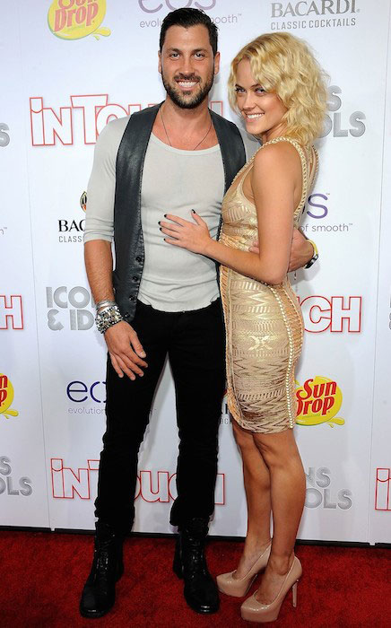 Maksim Chmerkovskiy and his ex-girlfriend Peta Murgatroyd.