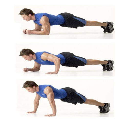 Plank to push-up