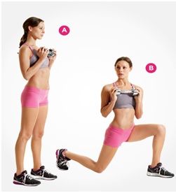 Reverse Lunge with rotation female