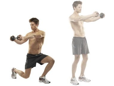 Reverse Lunge with rotation