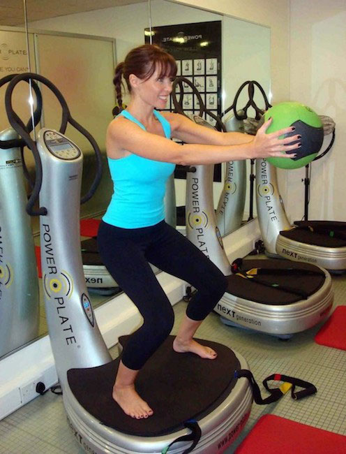 Dannii Minogue power plate workout