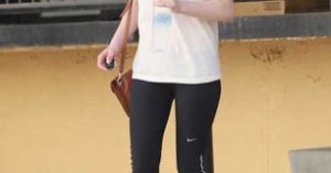 Kirsten Dunst in her workout gear